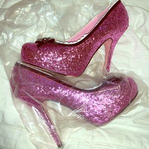 Sparkly Pink High Heel